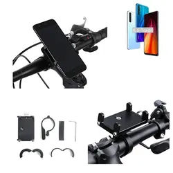 K-S-Trade Smartphone-Halterung für Xiaomi Redmi Note 8 2021, (Handyhalterung das Fahrrad Halter Lenkstange Fahrradhalterung) schwarz