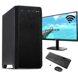 Komplett PC - Office - Multimedia - Intel i3 4x 4,3 GHz 16GB DDR4 Ram 512 SSD - Schallgedämmt 24" Monitor - Drahtlose Tastatur und Maus - Office 2019