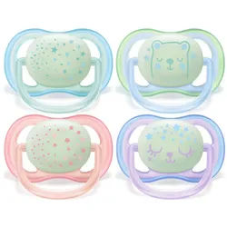 Avent Soother Ultra Air Night 0-6 Monate (Farbe nicht wählbar)
