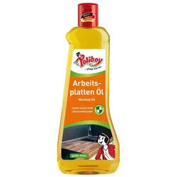 poliboy Arbeitsplatten Öl - 500ml - schützt vor Wasser und Schmutz Holzpflegeöl, für unbehandelte und geölte Hölzer - Made in Germany