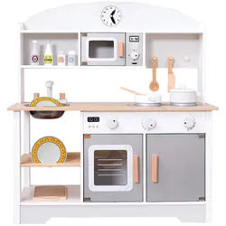 Kinderküche 26,5/68/73,5 cm , Multicolor , Holz , 68x73.6x26.5 cm , Spielzeug, Kinderküchen