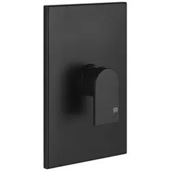Gessi Emporio Via Manzoni Fertigmontageset Einhebelmischer, ohne Umstellung, für Wanne/Dusche geeignet, für Unterputz-Körper, ein Ausgang, 44632299, Farbe: Schwarz XL