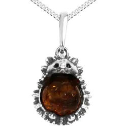 OSTSEE-SCHMUCK Kette mit Anhänger Ostsee-Schmuck Kette mit Anhänger Igel Kette mit Anhänger Igel (2-tlg) silberfarben 42 cm