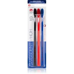 Swissdent Profi Colours Zahnbürsten Soft - Medium black, red, blue 3 St.