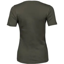 TEE JAYS Cotton Classics-18.0580 Damen Interlock T-Shirt Gr. 3XL deep green