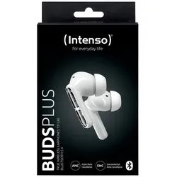 Intenso True Wireless Kopfhörer T312AE Bluetooth Buds Plus mit Akku weiß In-Ear-Kopfhörer