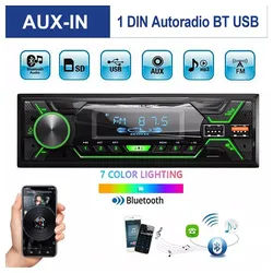 ESSGOO MP3 Player 1 DIN Autoradio Mit Bluetooth Freisprech ID3tag 2 USB Autoradio (AM FM MP3)