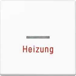 Jung A590HWW Wippe mit Lichtleiter, Aufschrift "Heizung", Duroplast, Serie A, alpinweiß