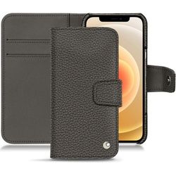 Noreve Lederschutzhülle Wallet (iPhone 12 Mini), Smartphone Hülle, Grau