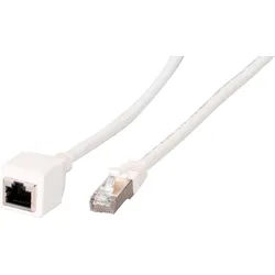 EFB K5546WS.2 - Patchkabelverlängerung, Cat.6a, weiß, 2 m