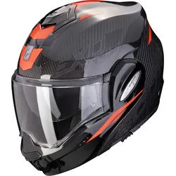 Scorpion Exo-Tech Evo Carbon Rover Klapphelm, schwarz-rot, Größe XL für Männer