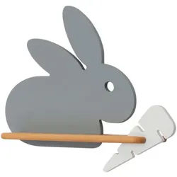 Xxxl Kinderwandleuchte , Grau, Weiß , Holz, Metall, Holzwerkstoff , Eiche , 12x31x37 cm , RoHS, Europäischer Sicherheitsstandard , einfach zu transportieren , Lampen & Leuchten, Leuchtenserien