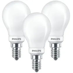 3-pack Leuchtmittel LED Dimbar 4,5W Tropfen E14 - Philips