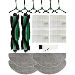 VERCO Reinigungsbürsten-Set Reinigungskit für iRobot, Roomba Combo Essential Y0112, Y011240, Y0110, Y01040, Y014020, (17-tlg), Ersatz Teile Set Wartungskit Filter Seitenbürste Zubehör Bürste Für iRobot Roomba Combo Essential Serie
