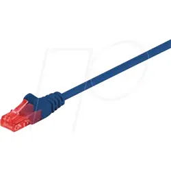 GOOBAY 95588 - Cat.6 U/UTP Patchkabel, CCA, blau, 1,5 m