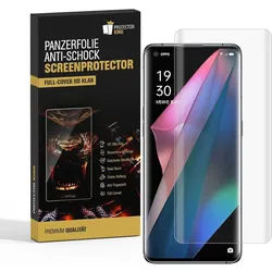 2x Panzerfolie für Oppo Find X3 Pro FULL COVER Displayschutzfolie HD KLAR Schutzfolie Folie