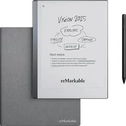 REMARKABLE 2, Marker Plus und Book Folio Schutzhülle Grafiktablet, Grau gewebt