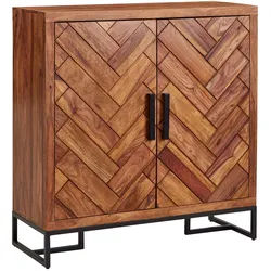 Schuhschrank (LBH 100x40x105 cm) - braun - LBH 100x40x105 cm