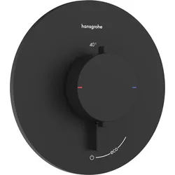 hansgrohe Ecostat Comfort S Thermostat Unterputzmodell für 1 Verbraucher, 33714670, Farbe: Mattschwarz