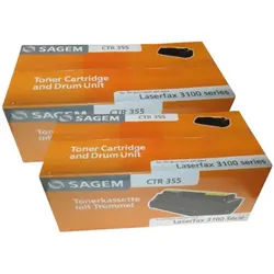 Sagem Lf 3100 Toner Ctg Drum Unit Black Pack Of 2