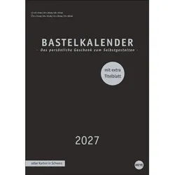 HEYE Wandkalender Premium-Bastelkalender schwarz A4 2027