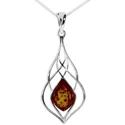 OSTSEE-SCHMUCK Kette mit Anhänger Ostsee-Schmuck Kette mit Anhänger Iben Kette mit Anhänger Iben (2-tlg) silberfarben 50 cm