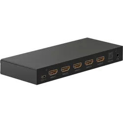 Goobay HDMITM-Umschaltbox 4 auf 1 mit Audio-Ausgang - zum Umschalten zwischen 4x HDMITM-Geräten angeschlossen an 1x HDMITM-Display