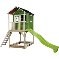EXIT Toys Spielturm »Loft Spielhäuser«, BxHxT: 190 x 269 x 391 cm, grün