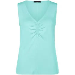 Le top col V Emilia Lay turquoise