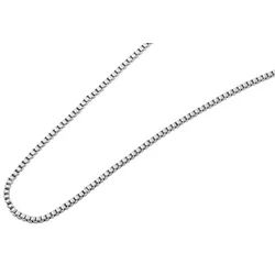 Adelia ́s Gliederkette Damen Halskette – Venezianerkette aus Edelstahl, Perfekt zum Verschenken an besondere Menschen silberfarben 42