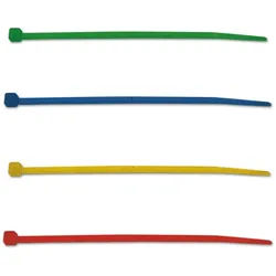 100 Stk. Kabelbinder farbig Nylon Set Sortiment Industriequalität verschiedene Farben BMGR2048E