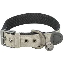 TRIXIE CityStyle Halsband, extra breit, 50 - 57 cm / 35 mm, hellgrau