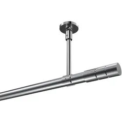 GARDINENSTANGE Sonette Elanto 280 cm (geteilt in 2 x 140 cm), 1-läufig, 20 mm Ø Chrom