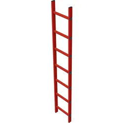 Zarges Schachtleiter 400mm lichte Breite GFK, 5 Sprossen