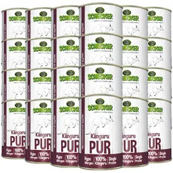 Schecker Nassfutter - Känguru PUR Futter 24x410 g