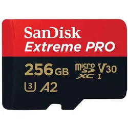 Sandisk SanDisk Extreme PRO 256 GB microSDXC, externer Speicher (256 GB GB)