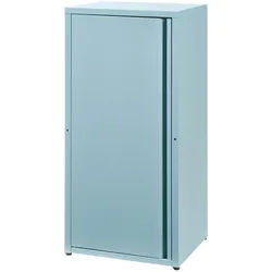 [en.casa] Aktenschrank Burlöv , Blaugrau , Metall , 2 Fächer , Rechteckig , 40x88x35 cm , Büromöbel, Büroschränke, Aktenschränke