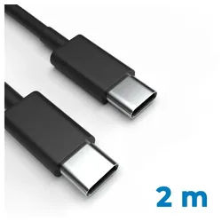 Justcom Motorola Moto One Action USB-Kabel, USB-C, USB-C (200 cm), Schnellladekabel, Datenkabel, Handy, Tablet schwarz