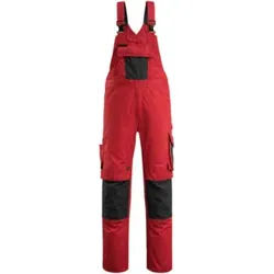 Mascot Augsburg Latzhose Größe 82C66, rot/schwarz