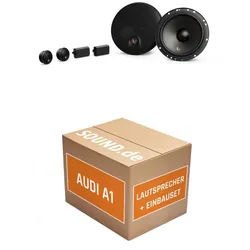 JUST SOUND best choice for caraudio Lautsprecher Boxen Einbauset Infinity Alpha 603C Audit A1 GB Auto-Lautsprecher (90 W) schwarz