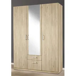priess Kleiderschrank Bilbao Türanschlag links oder rechts beige 140 cm x 193 cm x 54 cm