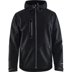 Blakläder Softshell Jacke, schwarz / silber, Unisex-Größe: 2XL