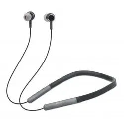 Manhattan Sound Science In-Ear Bluetooth-Sportheadset mit Nackenbügel, Bluetooth 5.0 + EDR, In-Ear-Design, omnidirektionales Mikrofon, integrierte Bedienelemente, schwarz