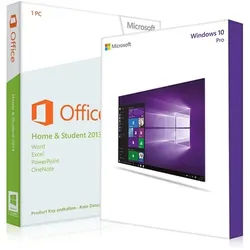 Windows 10 Pro + Office 2013 Home & student
