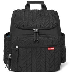 Skip Hop Wickelrucksack Forma Backpack - Latte, schwarz Rucksack Wickeltasche Wickelauflage Wickelunterlage schwarz