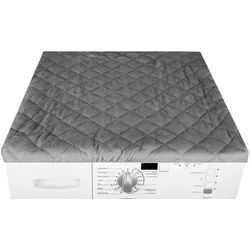 Bestlivings Waschmaschinenbezug 60x60cm aus Baumwolle/Polyester, mit Gummizug, Frottee-Steppung, maschinenwaschbar & trocknergeeignet grau