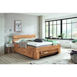 Livetastic Stauraumbett , Eichefarben , Holz , Wildeiche , massiv , 4 Schublade(n) Schubladen , 140x200 cm , Babymöbel & Kindermöbel, Kinderzimmer & Jugendzimmer, Kinderbetten, Kinderbetten & Jugendbetten