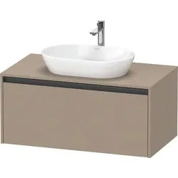 Duravit Ketho.2 Konsolenwaschtischunterbau wandhängend Leinen Matt 1000x550x459 mm - K24886075750000 K24886075750000