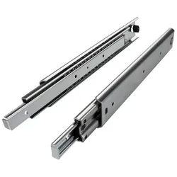 SO-TECH® Auszug Vollauszug belastbar bis 80 kg, Längen 250 - 1500 mm (2 St), Länge 1200 mm, Höhe 53,4 mm, kugelgelagert silberfarben 120 cm
