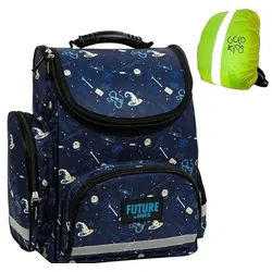 GOLDKIDS Schulranzen Tornister Ranzen Magic (Motiv für Jungen Mädchen. Geeignet ab der, 1-tlg., 1. Klasse der), Grundschule ink. Regenschutz